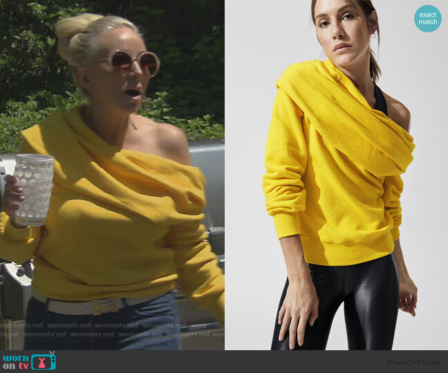 Carbon38 Off The Shoulder Sweater worn by Margaret Josephs on The Real Housewives of New Jersey