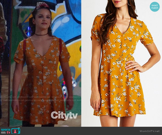 Charlotte Russe Floral Button Up Dress worn by Amy Santiago (Melissa Fumero) on Brooklyn Nine-Nine