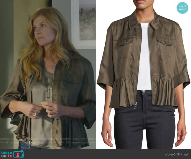 Cinq a Sept Helene Jacket worn by Debra Newell (Connie Britton) on Dirty John
