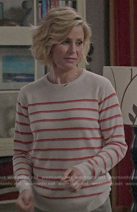 Claire’s red striped sweater on Modern Family