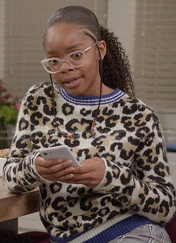 Diane’s leopard sweater on Black-ish