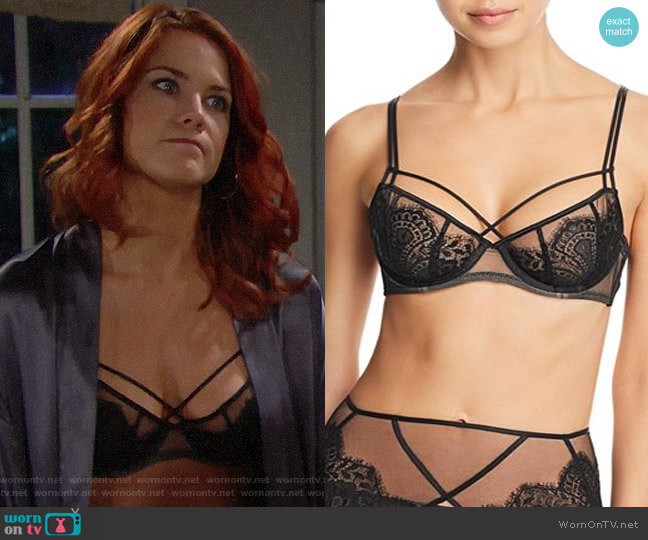 Dita von Teese Maestra Balconette Bra worn by Sally Spectra (Courtney Hope) on The Bold and the Beautiful
