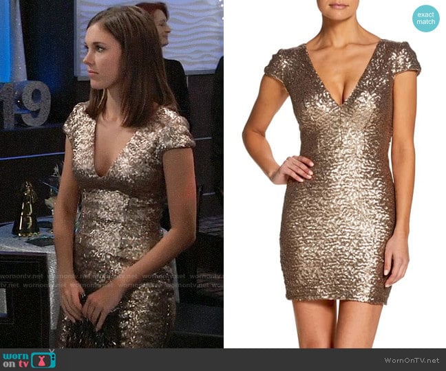 Dress the Population Zoe Dress worn by Willow Tait (Katelyn MacMullen) on General Hospital
