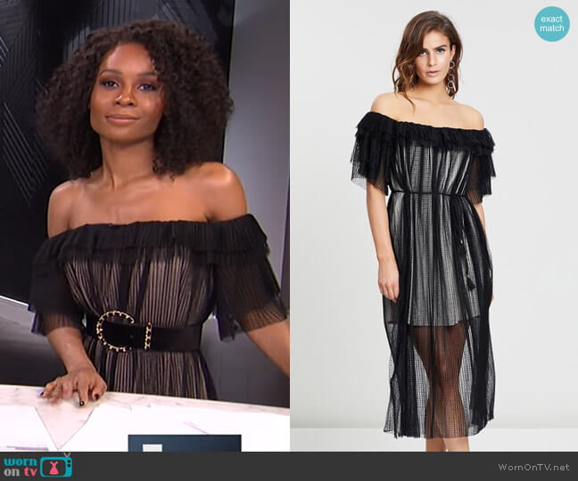 Elliatt Ruby Dress worn by Zuri Hall on E! News