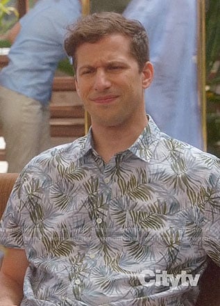 Jake’s leaf print shirt on Brooklyn Nine-Nine