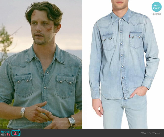 Levis 1955 Sawtooth Western Shirt worn by Max Evans (Nathan Parsons) on Roswell New Mexico