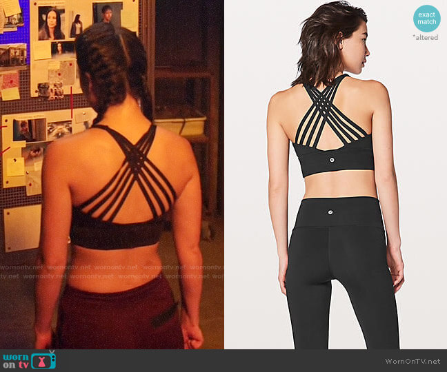 Lululemon Free To Be Moved Bra worn by Emiko Queen (Sea Shimooka) on Arrow