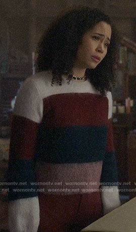 Macy’s striped sweater on Charmed