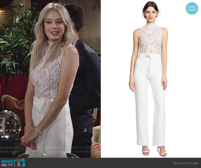 Misha Collection Josie Pantsuit worn by Abby Newman (Melissa Ordway) on The Young and the Restless