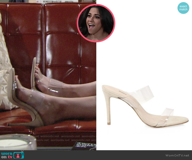 Schutz Ariella Sandal worn by Mia Rosales (Noemi Gonzalez) on The Young and the Restless