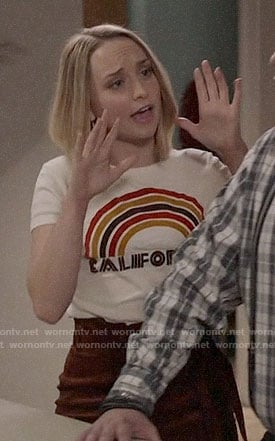 Sherry’s California rainbow tee on Modern Family