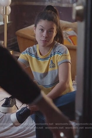 Mariana’s striped Atari top on Good Trouble