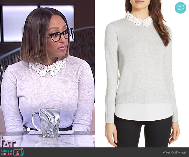 Ted Baker Nansea Sweater worn by Tamera Mowry on The Real