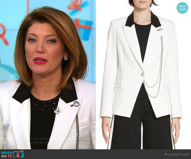Veronica Beard Fergus Dickey Jacket worn by Norah O'Donnell on CBS Mornings