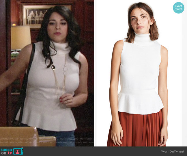 Veronica Beard Noor Pullover worn by Mia Rosales (Noemi Gonzalez) on The Young and the Restless