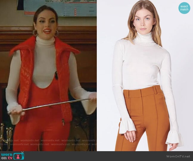 Veronica Beard Tol Sweater worn by Fallon Carrington (Elizabeth Gillies) on Dynasty