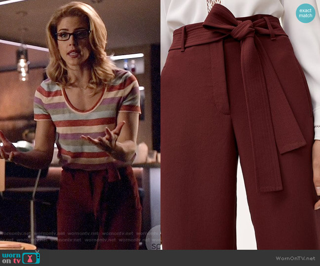 Wilfred Jallade Pants worn by Felicity Smoak (Emily Bett Rickards) on Arrow