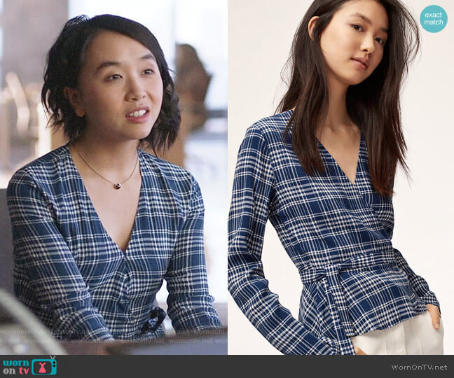 Wilfred Shannon Blouse in Estate Navy / Oak