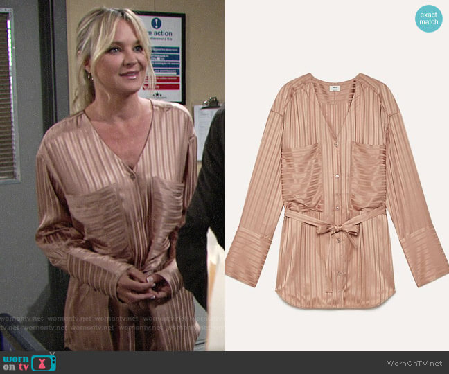 Wilfred Zelie Shirt worn by Sharon Newman (Sharon Case) on The Young and the Restless