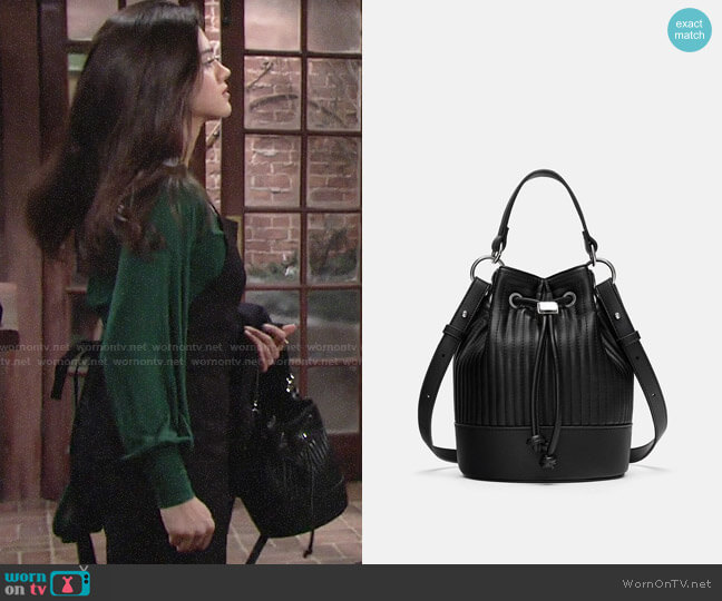 Zara Quilted Mini Bag worn by Lola Rosales (Sasha Calle) on The Young and the Restless
