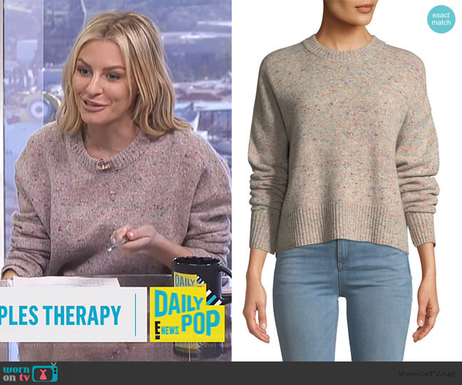 A.L.C. Emmeline Lambswool & Cashmere Blend Sweater worn by Morgan Stewart on E! News