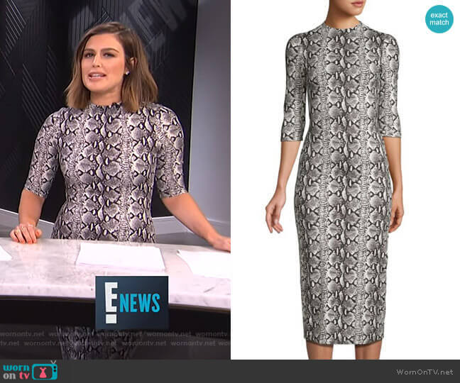 Alice + Olivia Delora Dress worn by Carissa Loethen Culiner on E! News