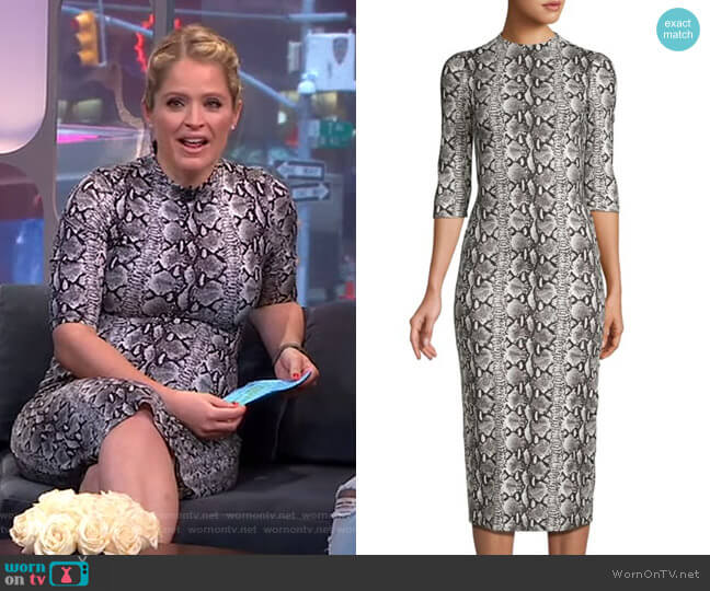 Alice + Olivia Delora Dress worn by Sara Haines on Good Morning America