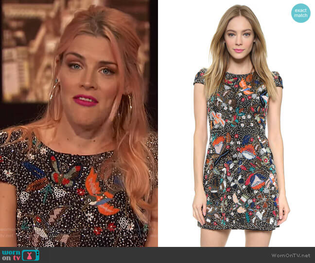 Alice + Olivia Ellen Dress worn by Busy Philipps on Busy Tonight
