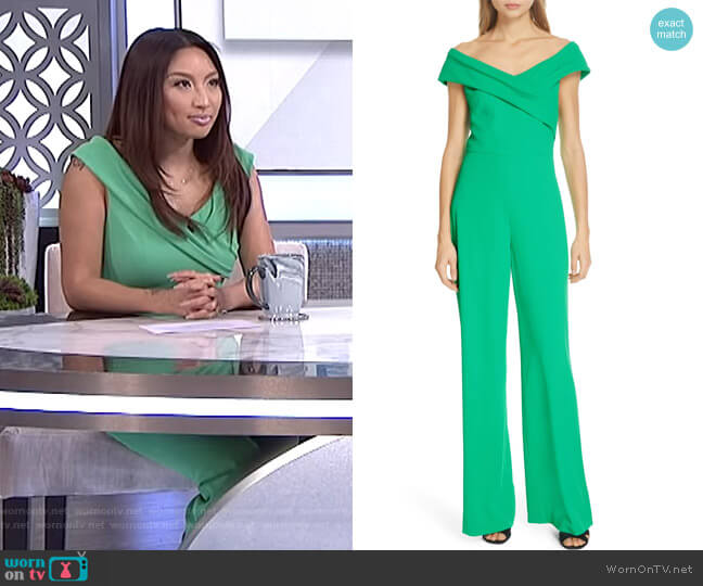 Alice + Olivia Kaye Jumpsuit worn by Jeannie Mai on The Real