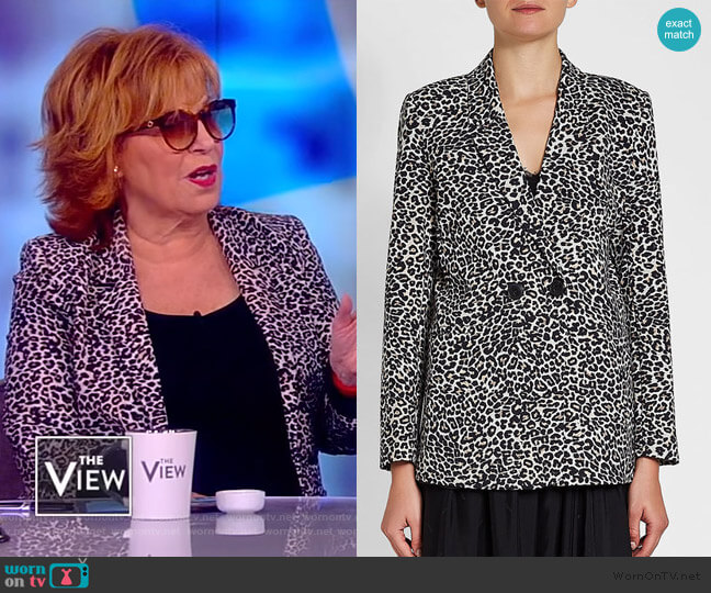 Anine Bing Madelaine Printed Blazer worn by Joy Behar on The View