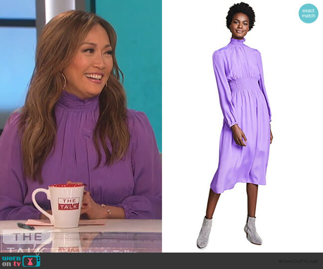 Baum und Pferdgarten Agate Dress worn by Carrie Inaba on The Talk