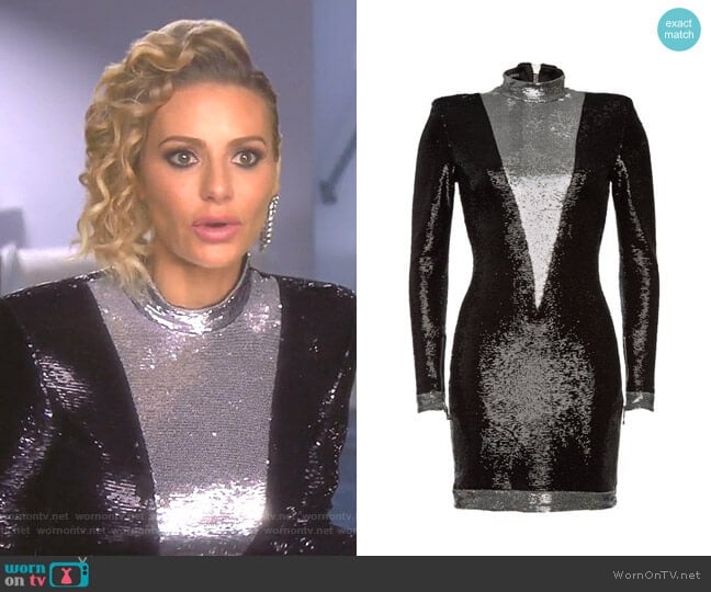 Balmain Sequin Mini Dress worn by Dorit Kemsley on The Real Housewives of Beverly Hills
