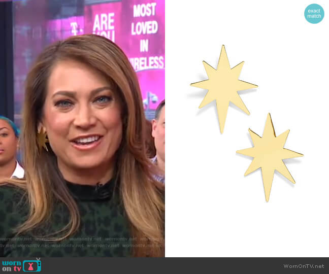 Baublebar Ember Earrings worn by Ginger Zee on Good Morning America
