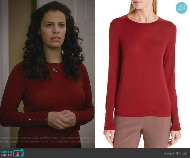 Boss Frankie Sweater worn by Grace Stone (Athena Karkanis) on Manifest