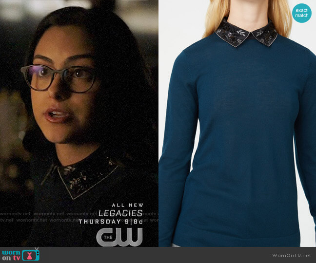 Club Monaco Onalee Sweater worn by Veronica Lodge (Camila Mendes) on Riverdale