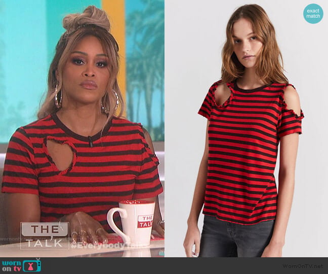 Current/Elliott The Brittan Tee worn by Eve on The Talk