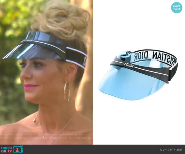 Christian Dior DiorClub1 visor worn by Dorit Kemsley on The Real Housewives of Beverly Hills