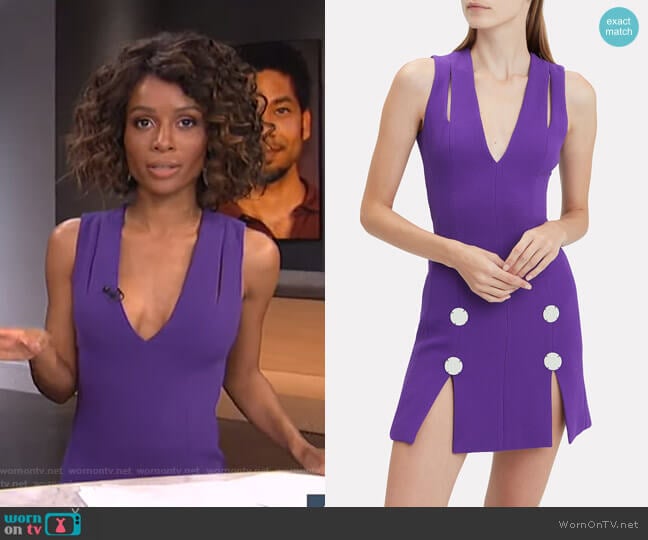 David Koma Embellished Mini Dress worn by Zuri Hall on E! News