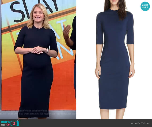 Alice + Olivia Delora Dress worn by Sara Haines on Good Morning America