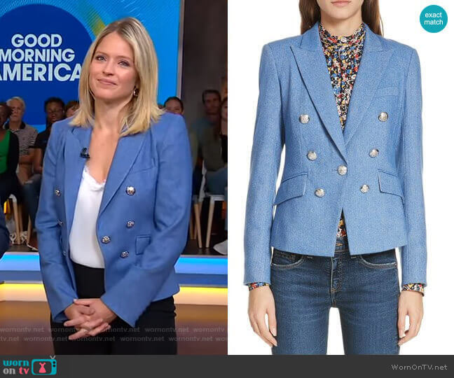 Veronica Beard Diego Dickey Jacket worn by Sara Haines on Good Morning America