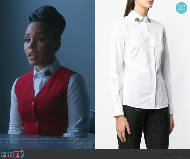 Dolce & Gabbana Embellished Collar Shirt worn by Tegan Price (Amirah Vann) on How to Get Away with Murder