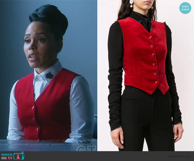 Dolce & Gabbana Fitted Waistcoat worn by Tegan Price (Amirah Vann) on How to Get Away with Murder