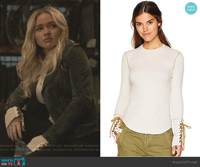 Free People Mountaineer Cuff Top worn by Lauren Strucker (Natalie Alyn Lind) on The Gifted