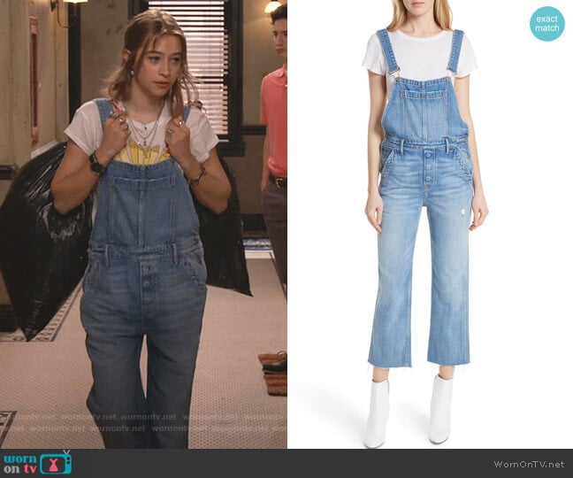 Grlfrnd Alek Overalls worn by Shannon (Odessa Adlon) on Fam