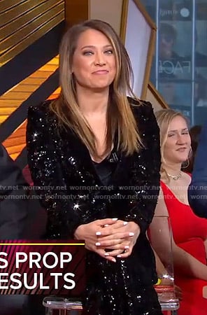 Ginger’s sequin suit on Good Morning America