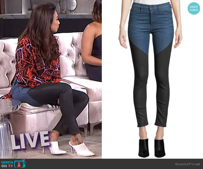 Hudson Barbara Jeans worn by Jeannie Mai on The Real