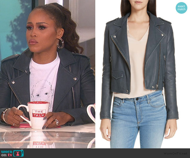IRO 'Ashville' Leather Jacket worn by Eve on The Talk