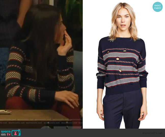 Isabel Marant Etoile Casey Pullover worn by Laurel Castillo (Karla Souza) on How to Get Away with Murder