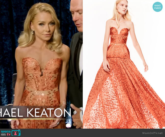 J.Mendel 2019 Spring Collection worn by Kelly Ripa on Live with Kelly and Mark
