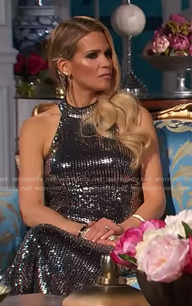 Jackie’s sequin halter gown on The Real Housewives of New Jersey